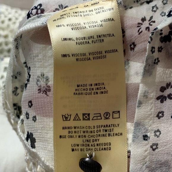 Anthropologie Floreat Windswept Lace Ditsy Floral Dress Prairie GrannyCore - Picture 10 of 15